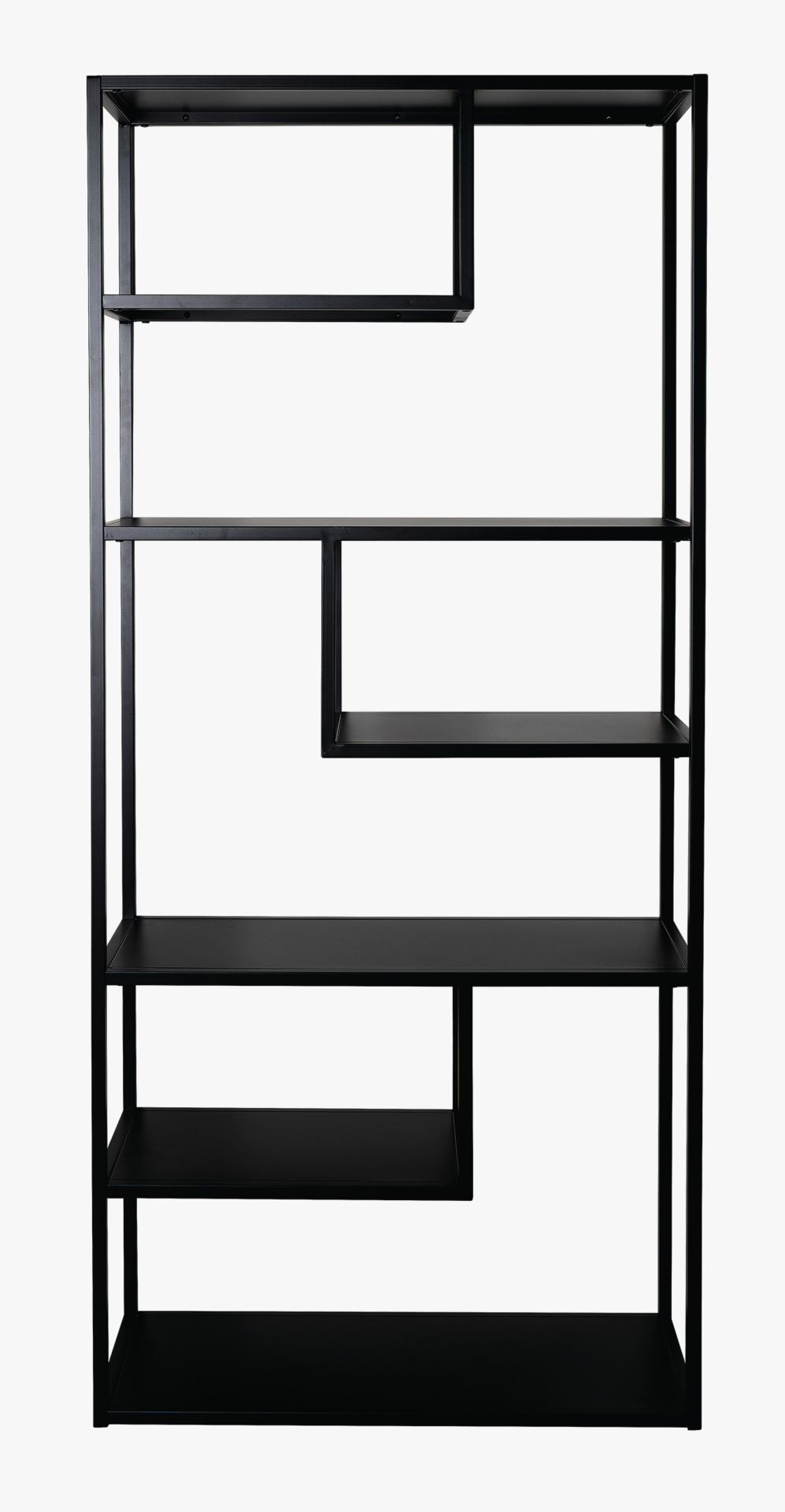 Hylle svart - 85x35x188 cm