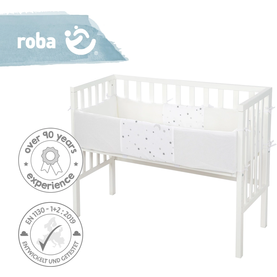 roba Beistellbett 2in1 weiß inkl. Matratze