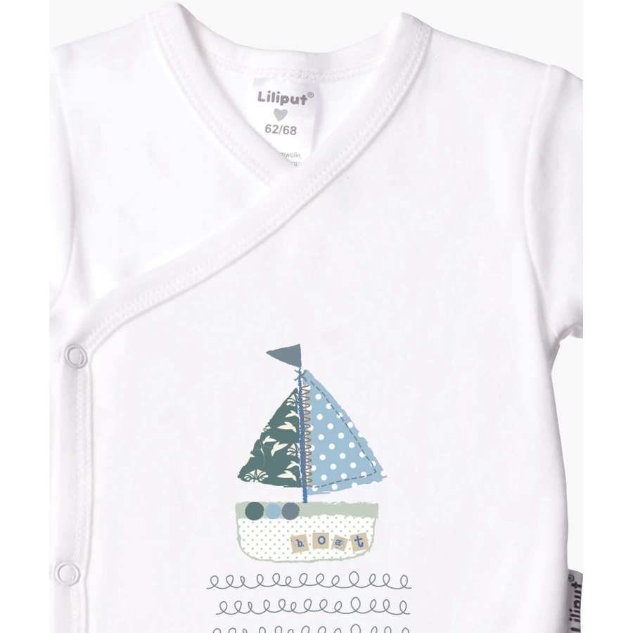 Liliput Wickelbody im 2er-Pack Boat weißhellblau