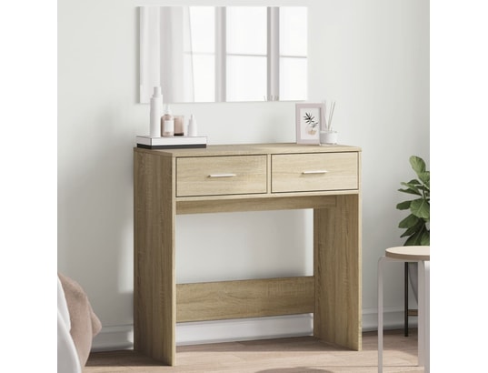 VIDAXL - Coiffeuse avec miroir chêne sonoma 80x39x80 cm