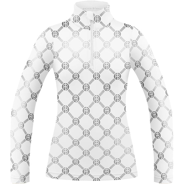 T-shirt thermique POIVRE BLANC BASE LAYER SHIRT MONOGRAM WHITE
