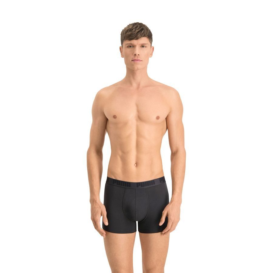 PUMA Shorts Boxer AOP 2-Pack - Gris/Noir