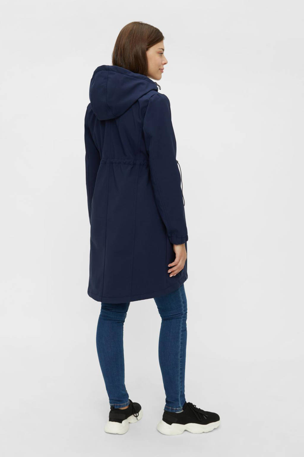 MAMALICIOUS loose fit zwanerschaps- en draagjas MLSHELLA donkerblauw