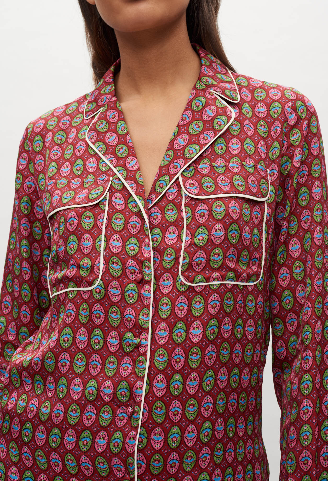 Blouse &agrave; motifs