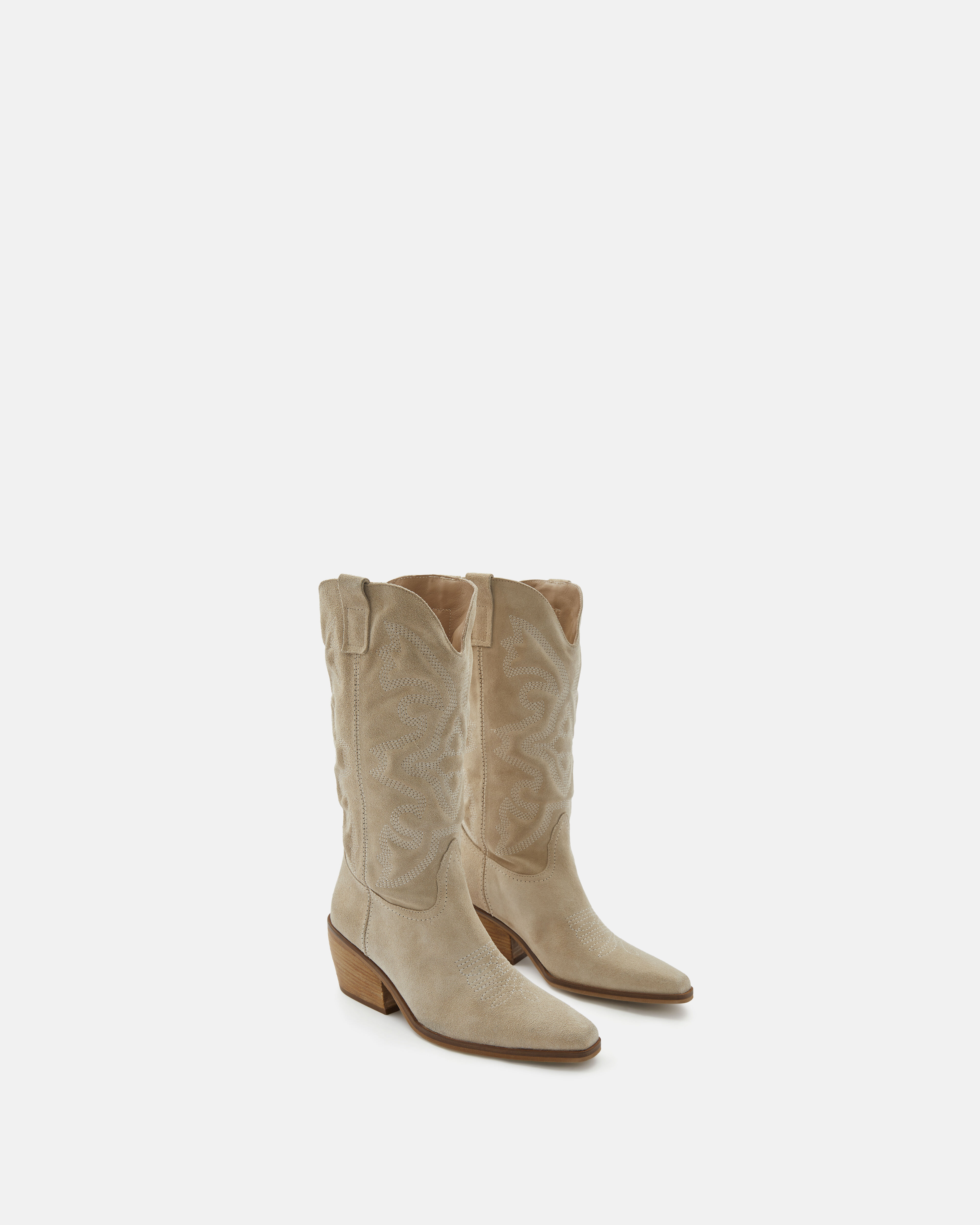 BOOTS WESTERN LYREI Ecru