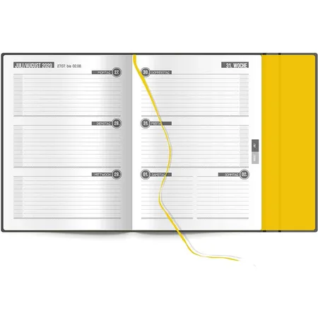 Trötsch Schülerkalender mit Klappe black 2020/2021
