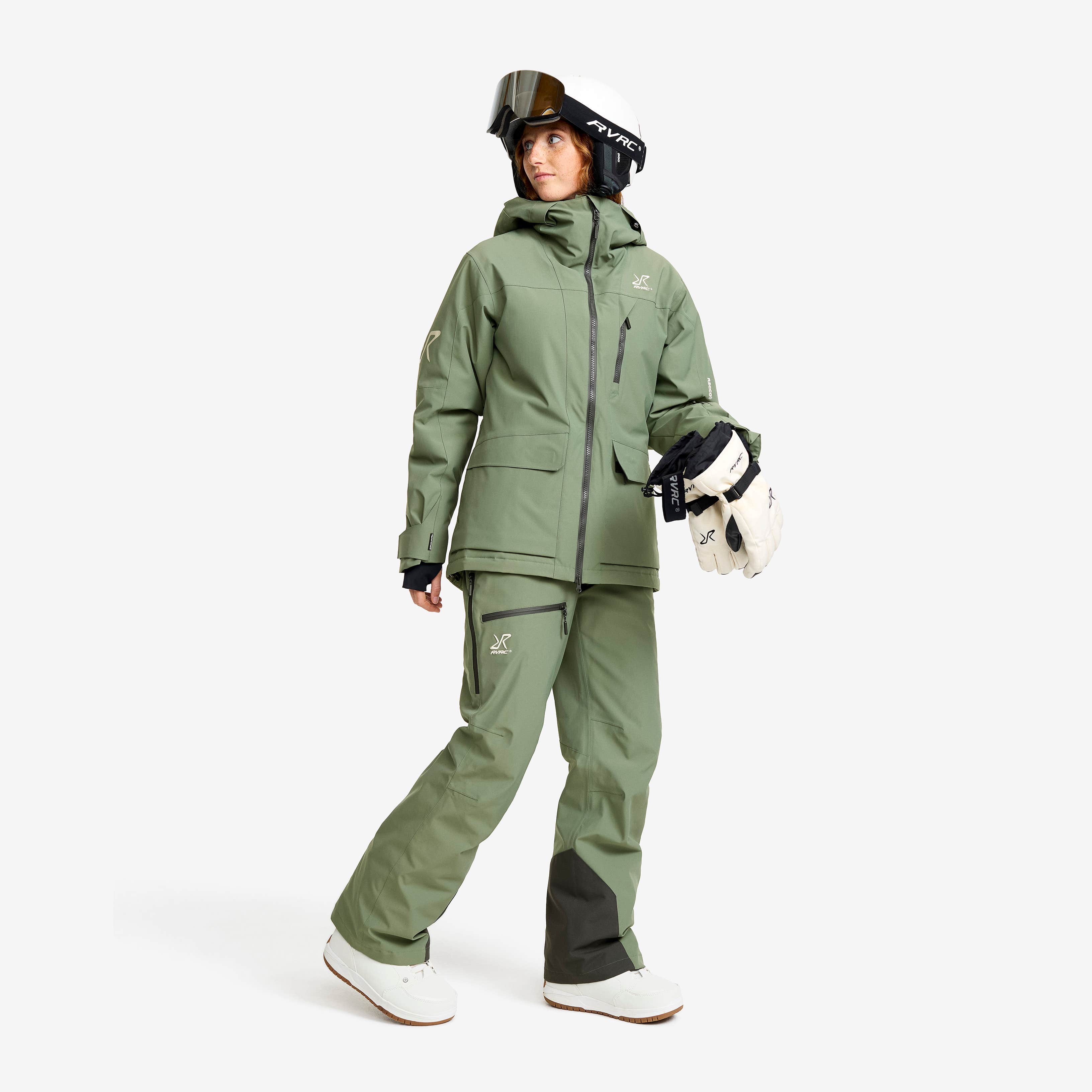 Halo 2L Insulated Snow Pants Dame Dusty Green