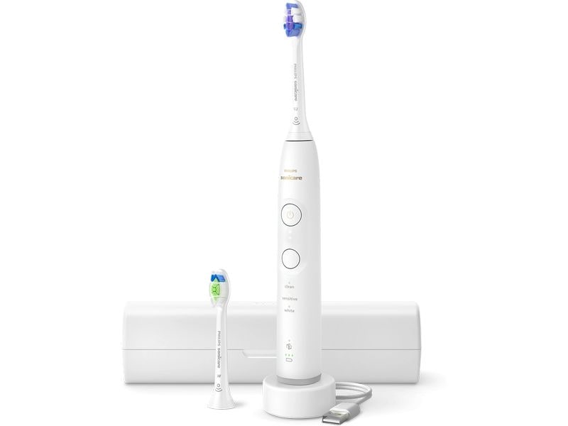 Philips Schallzahnbürste HX7410/02 Weiss Elektrische Zahnbürste