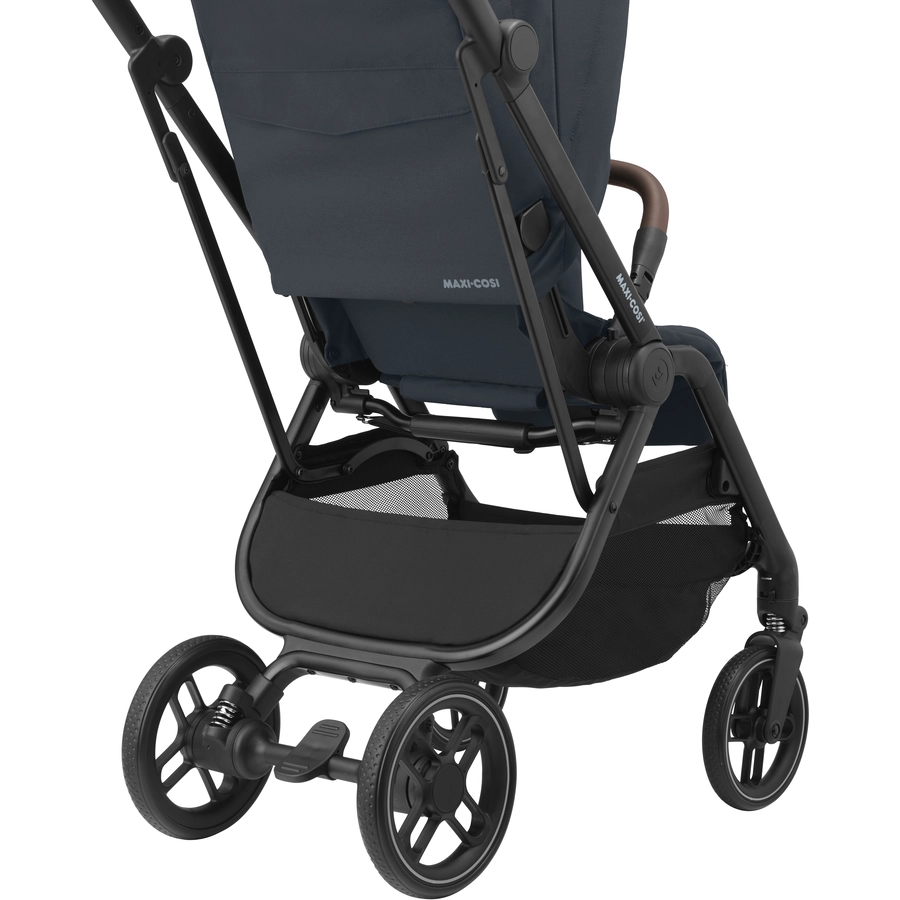MAXI COSI Kinderwagen Set Leona 2 Essential Graphite & MAXI COSI 2 in 1 Winterfußsack Essential Graphite & MAXI COSI Komfort-Regenverdeck schwarz
