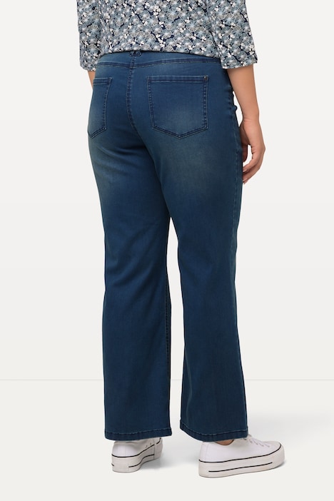 Jeans Mary, weites Bein, Stretch-Einsätze, Komfortbund