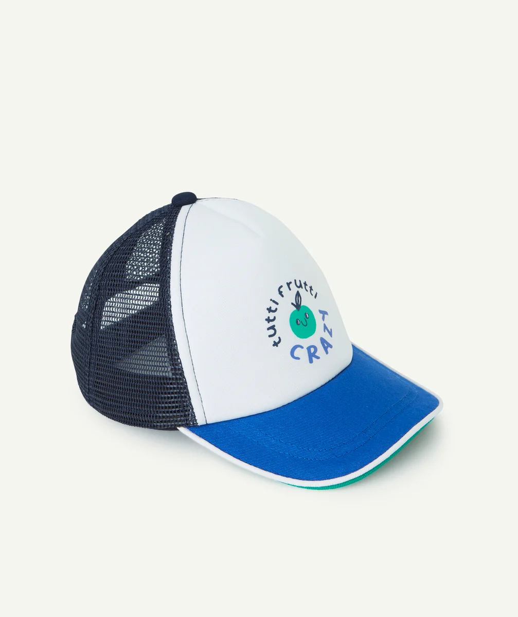 CASQUETTE BÉBÉ GARÇON AVEC FILET THÈME FRUITS