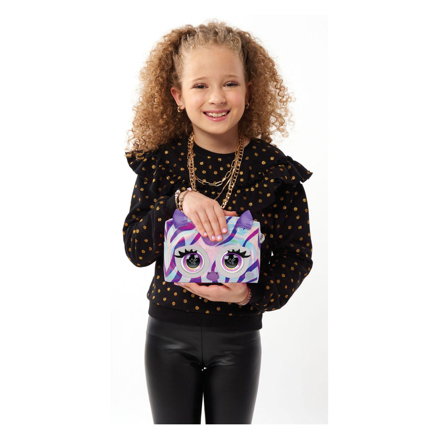 Purse Pets - Metallic Magic - Rebel Stripez (Zebra)