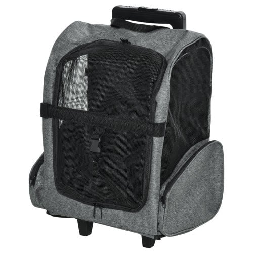 Mochila de viagem com rodas para animais de estimação