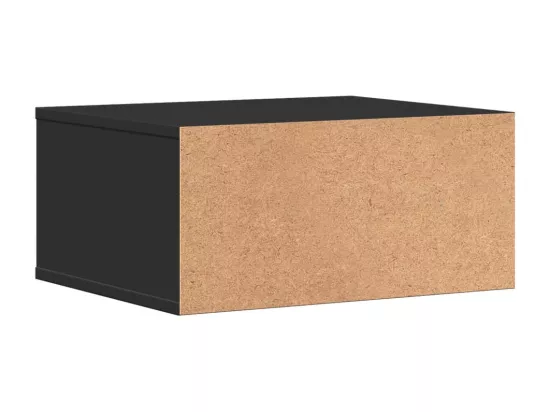 Support d'imprimante noir 49x40x22,5 cm bois d'ingénierie