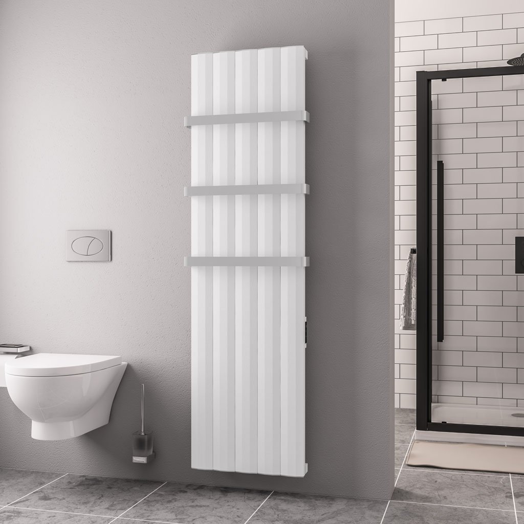 Eastbrook Derwent elektrische paneelradiator 50x180cm 1000W wit mat