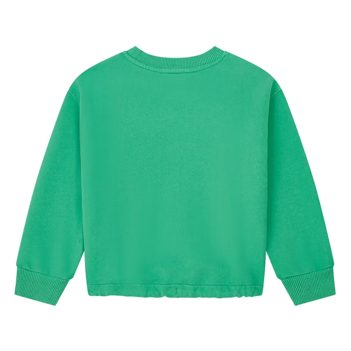 SMALLABLE BASICS Sweat Fille A Nouer Molleton Bio | Vert