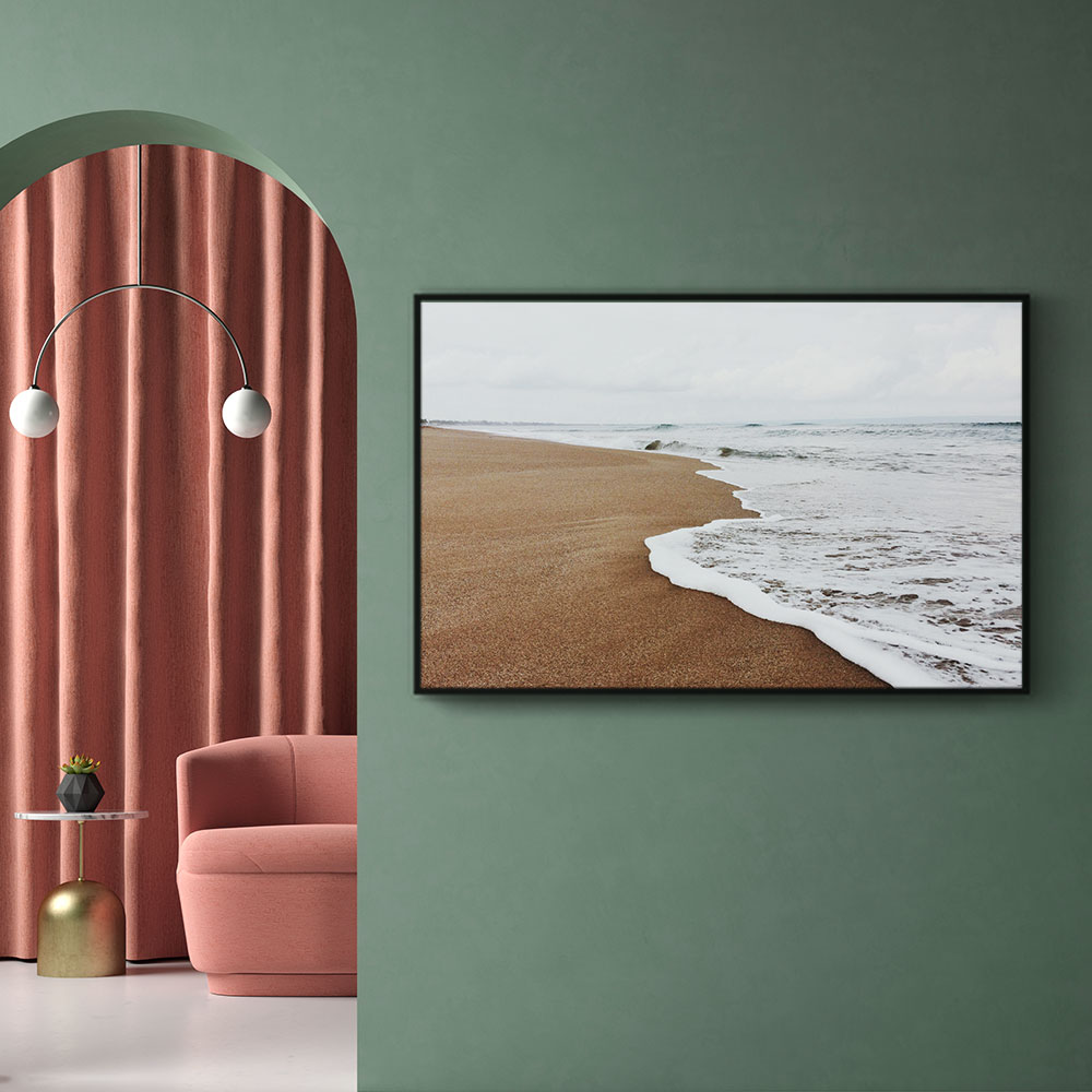 Walljar poster ingelijst - Stille Golven Poster ingelijst - 70 x 100 cm