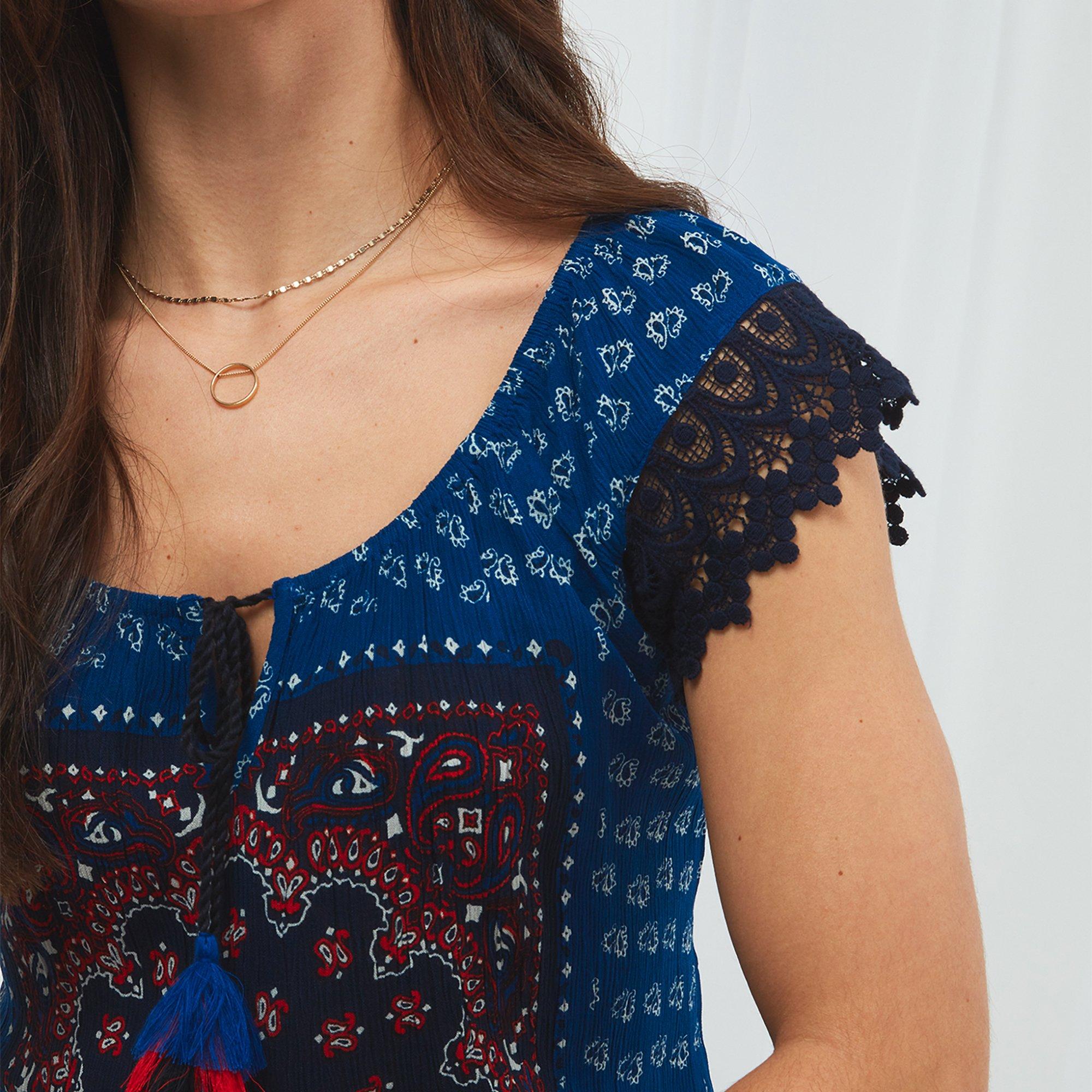 Joe Browns Ladies Blue Boho Top