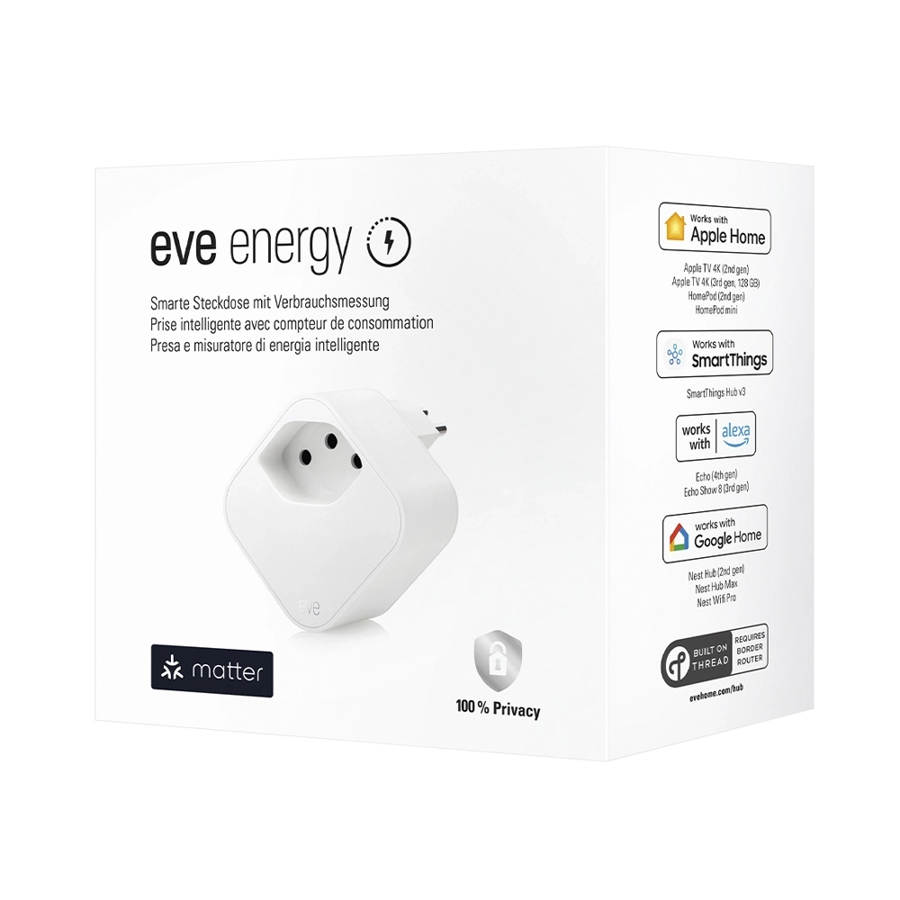 eve Energy - CH Smarte Steckdose mit Verbrauchsmessung