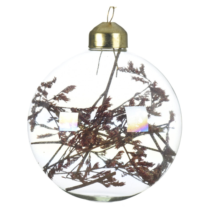 Christbaumkugel - Schleierkraut - aus Glas - Ø = ca. 8 cm - 1 Stück
