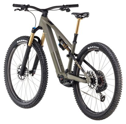 VTT Électrique Tout-Suspendu Cube AMS Hybrid One44 C:68X Super TM 400X Sram XX Eagle AXS 12V 400 Wh 29'' Vert Dusty Olive 2025