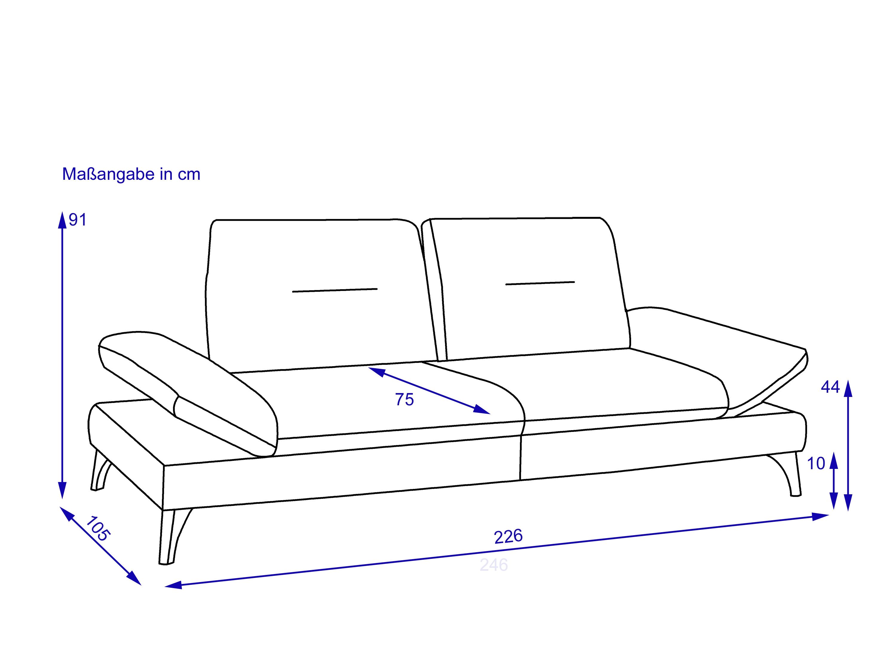 Sofa 2,5 Sitzer PACIFIC