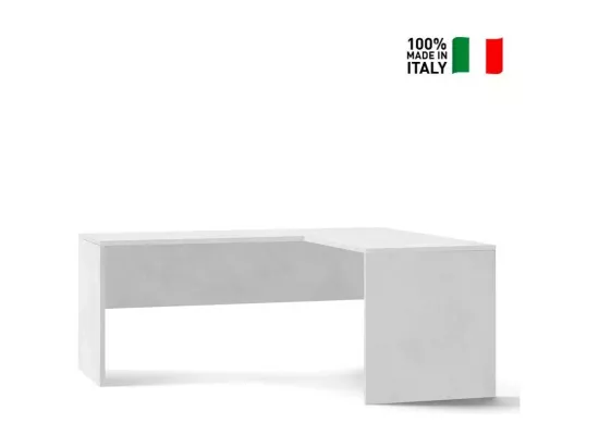 Bureau angle droit 180x69 moderne poste travail robuste KOMAN