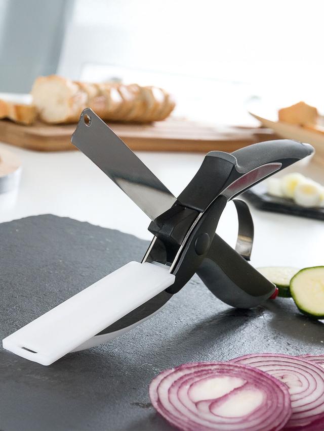 Gemüse- & Kräuterschere mit Mini-Schneidebrett – clever, kompakt, scharf