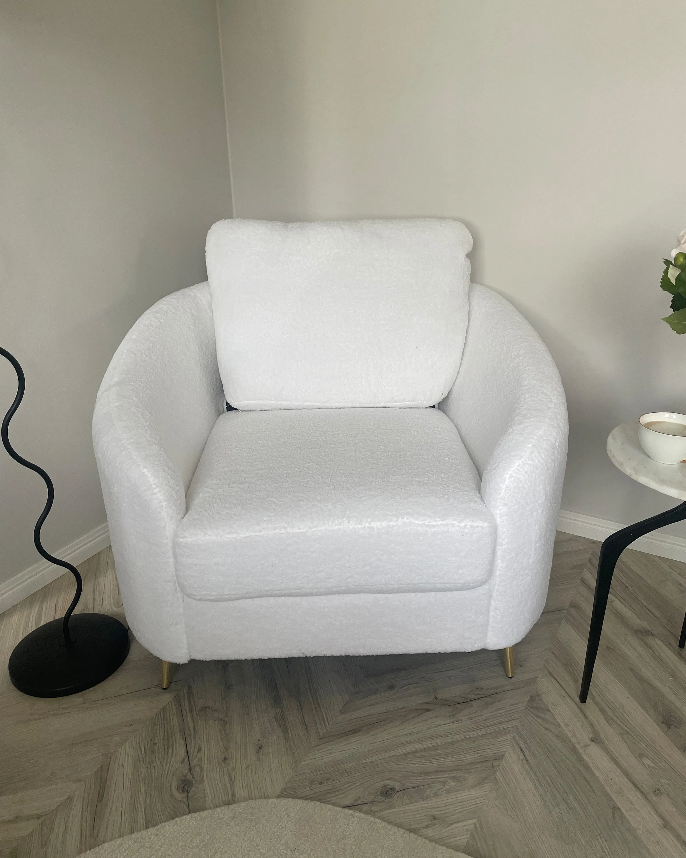 Fauteuil TROSA Stof Lichtbeige