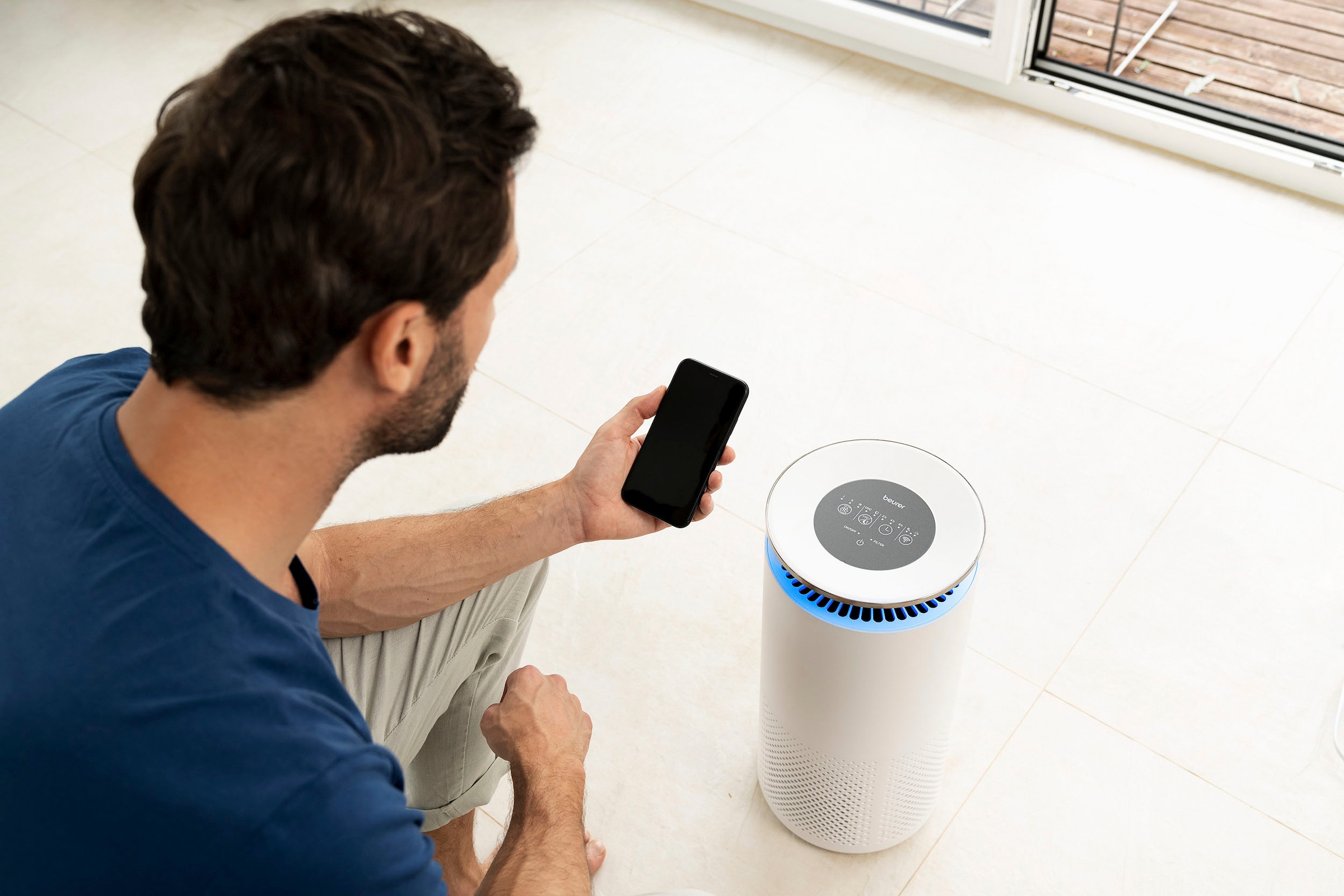 BEURER Luftreiniger »LR 400« mit App, HEPA H13 Filter, für Räume bis 69m², Timerfunktion