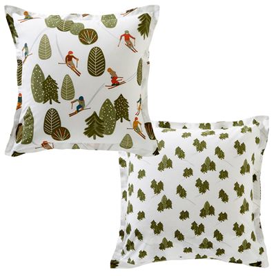 Linge de lit motif sports d'hiver - BECQUET CRÉATION
