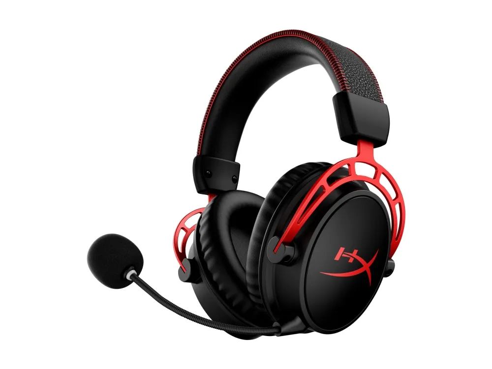 HyperX Cloud Alpha - Headset - cirkumaural - 2,4 GHz - trådløs - sort, rød - til Victus by HP Laptop 15, 16, Laptop 14, 15, 17, Pavilion x360 Laptop, Pro 290 G9 (4P5D4AA)