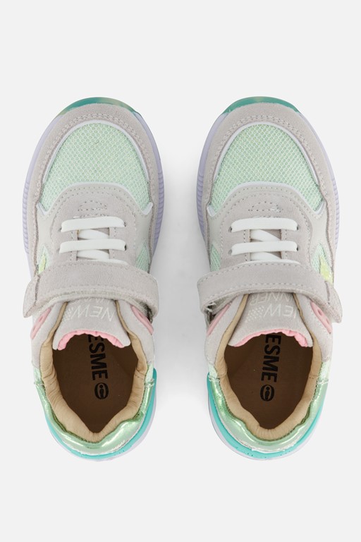 Shoesme Trainer Sneakers groen Leer
