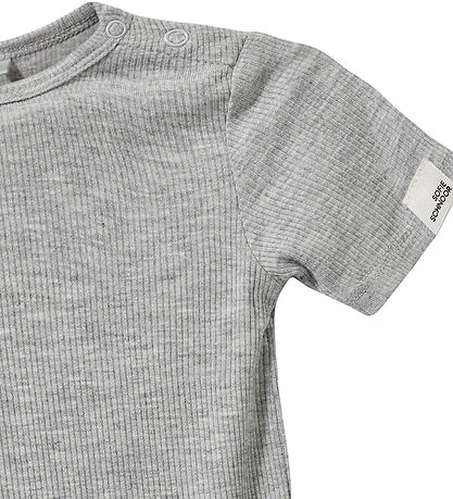 Sofie Schnoor Body k/ä - Rib - Grey Mehl