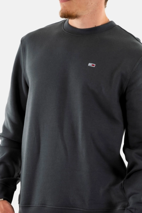 Sweat tommy jeans reg s flag pub new charcoal