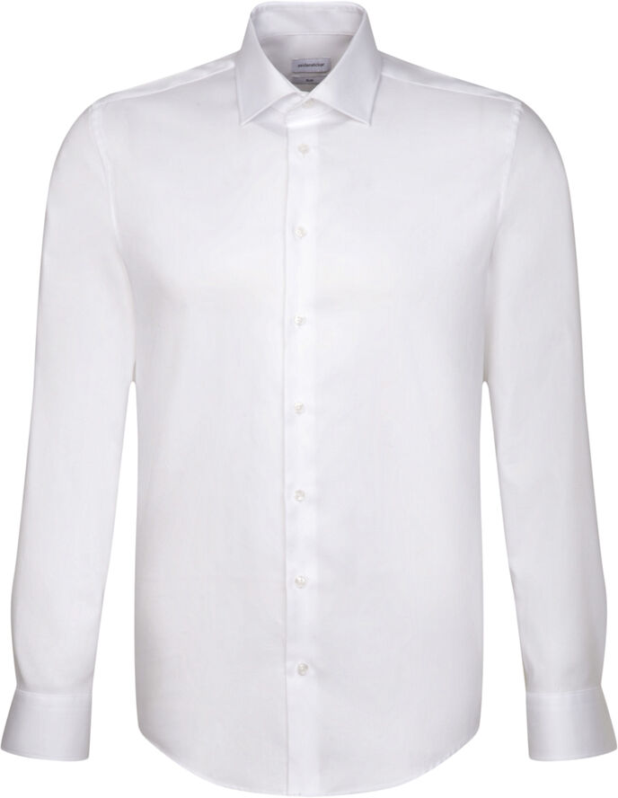 Seidensticker Business Shirt Slim Long sleeve Kent-Collar Uni White