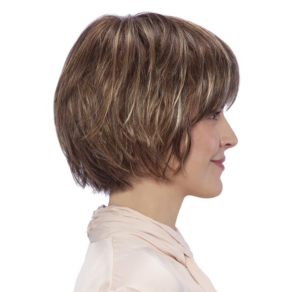 Perücke Sally von trendhair in Haselnussmix, hell gesträhnt
