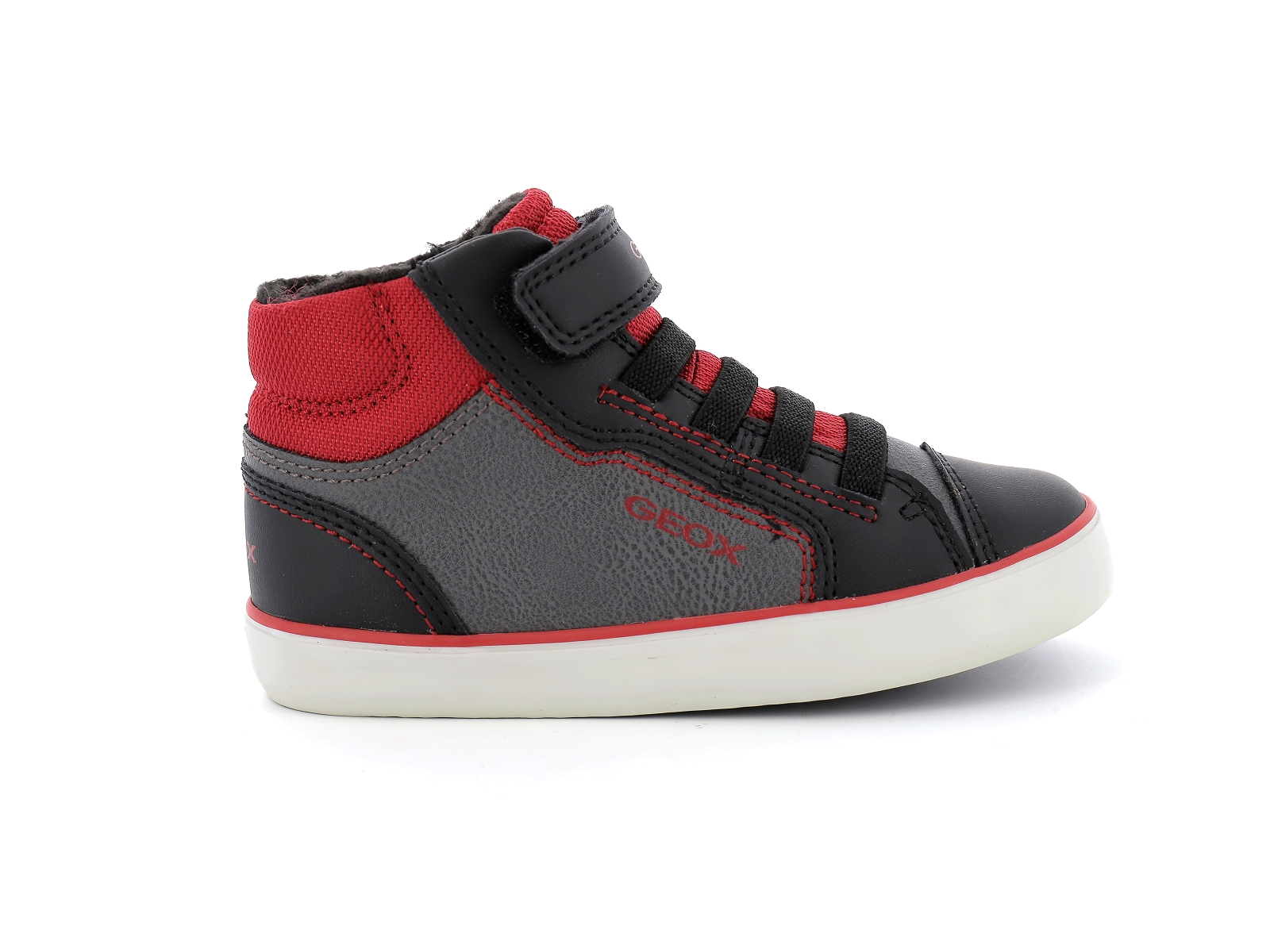 Geox-J GISLI BOY-J165CA Matières combinées Noir Rouge