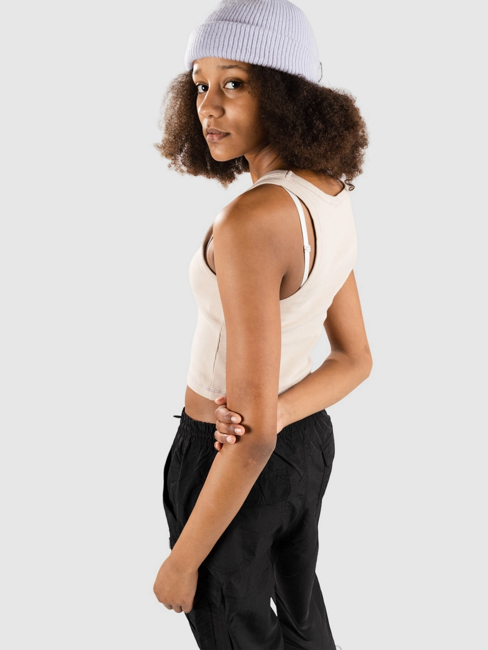 Blue Tomato Rib Tank Top sand
