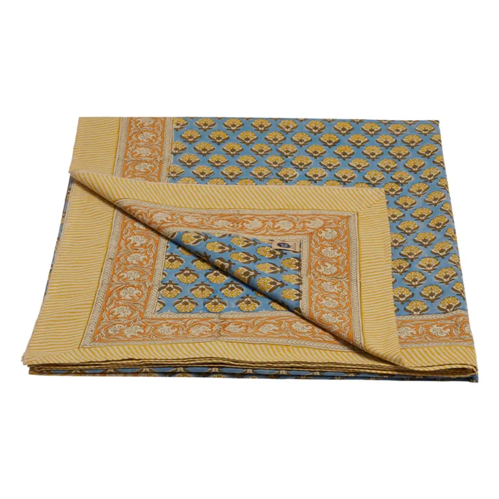 Doing Goods Plaid à fleurs Emma | Ocre
