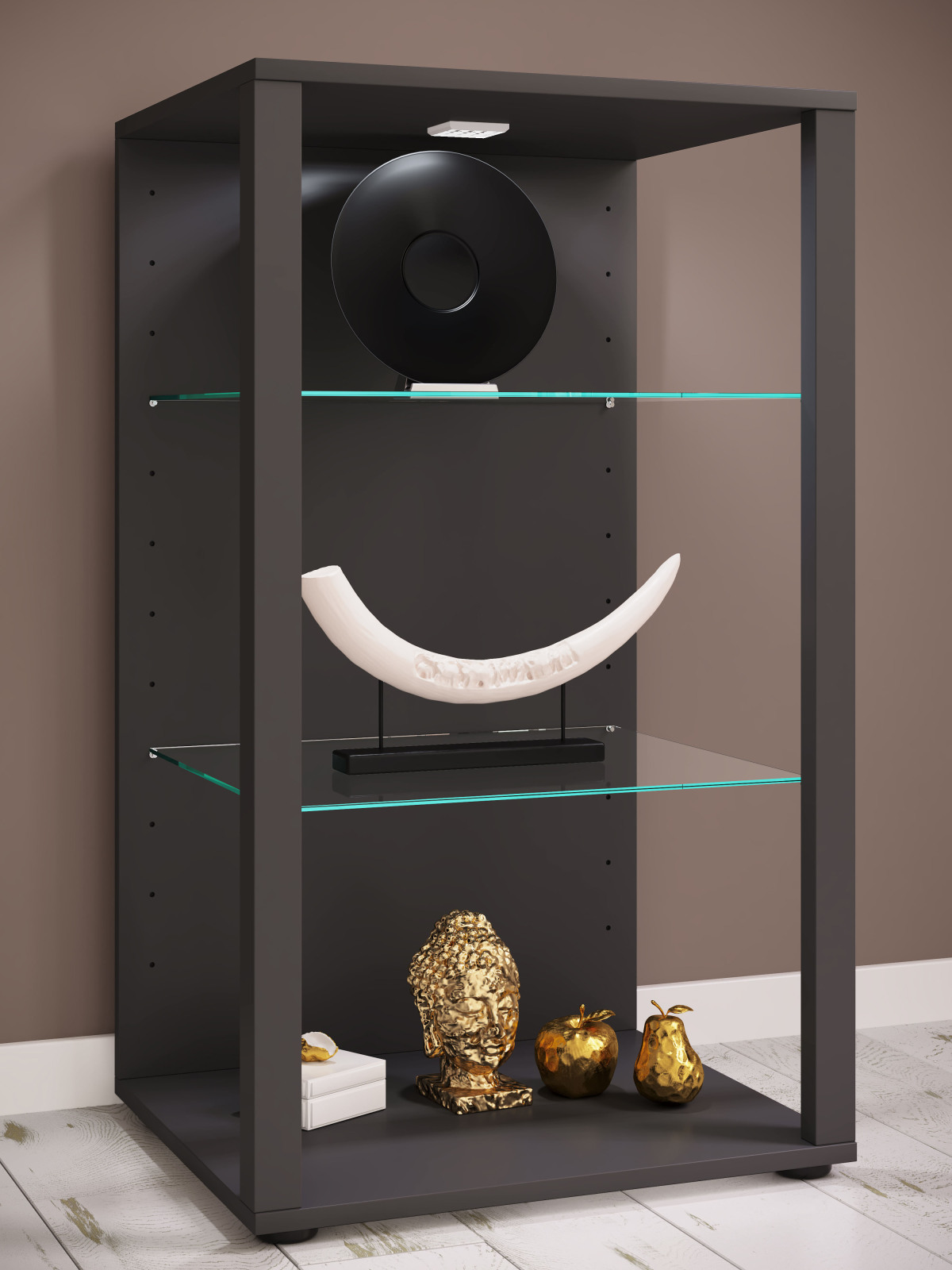 Vitrine GLASOL XL - anthrazit - 52x90 cm