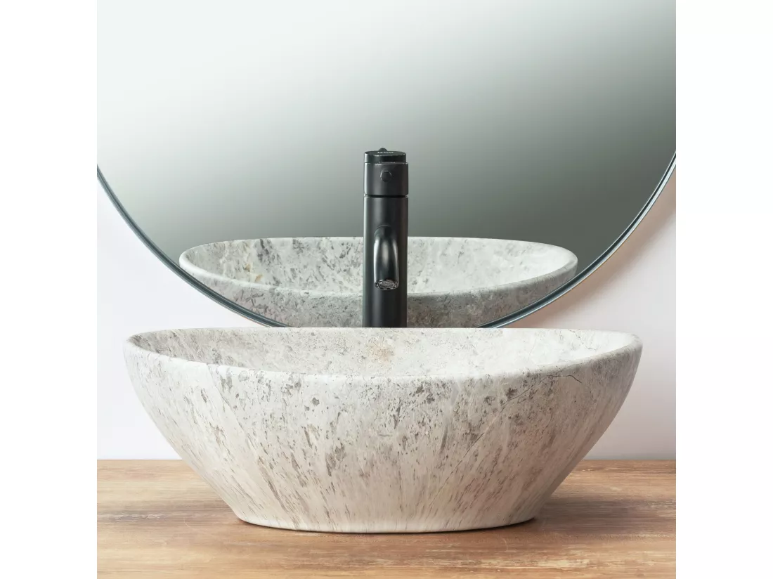 Vasque À Poser Rea Sofia Light Stone Grey