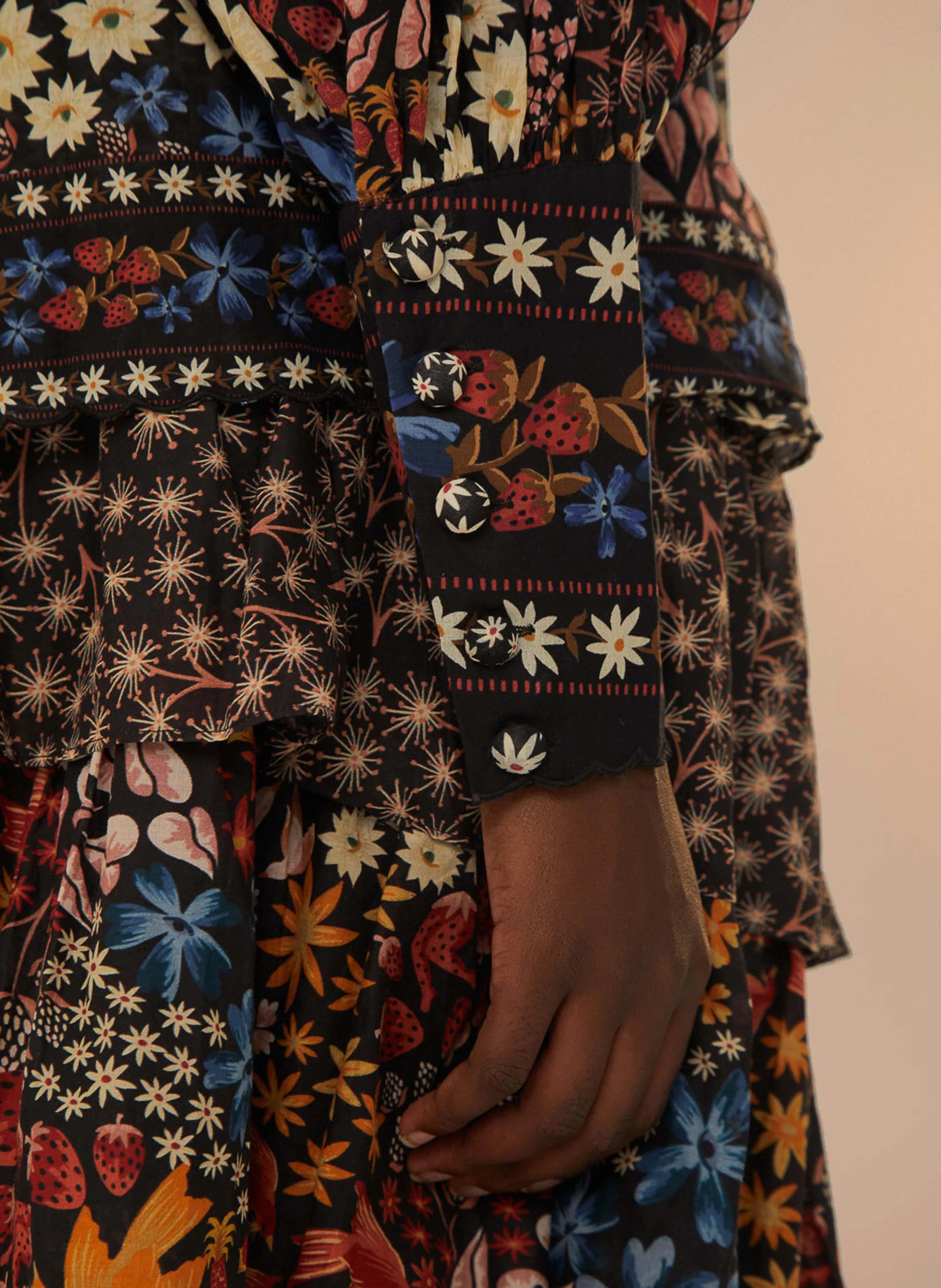 Chemisier floral en coton | Multicolore