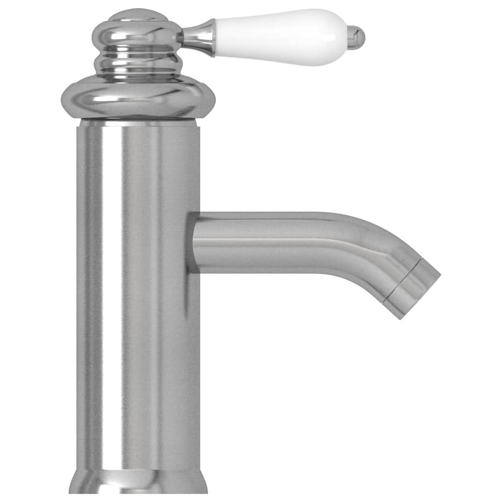 vidaXL Wastafelkraan, zilver, 130x180 mm