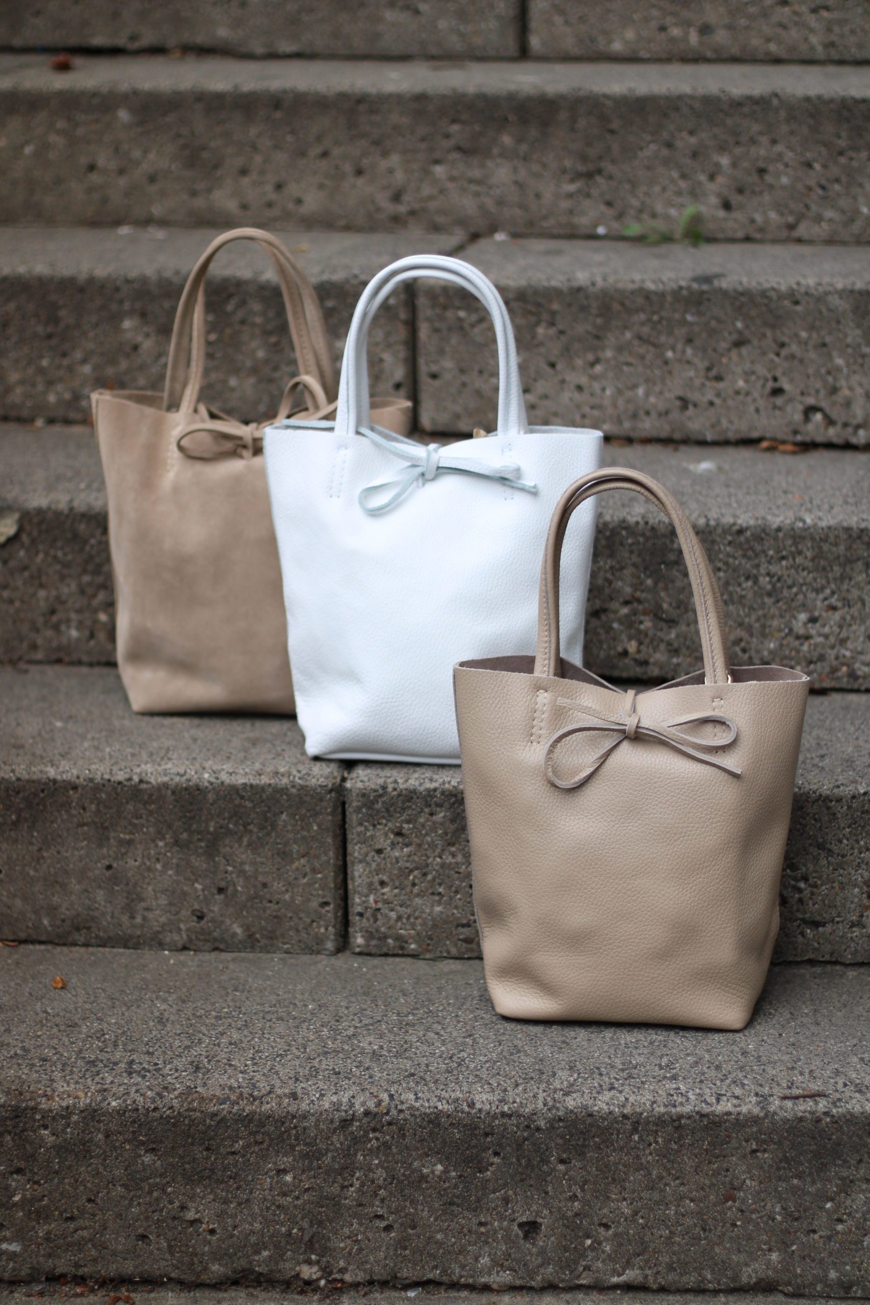 Mini Shopper - Leer Wit