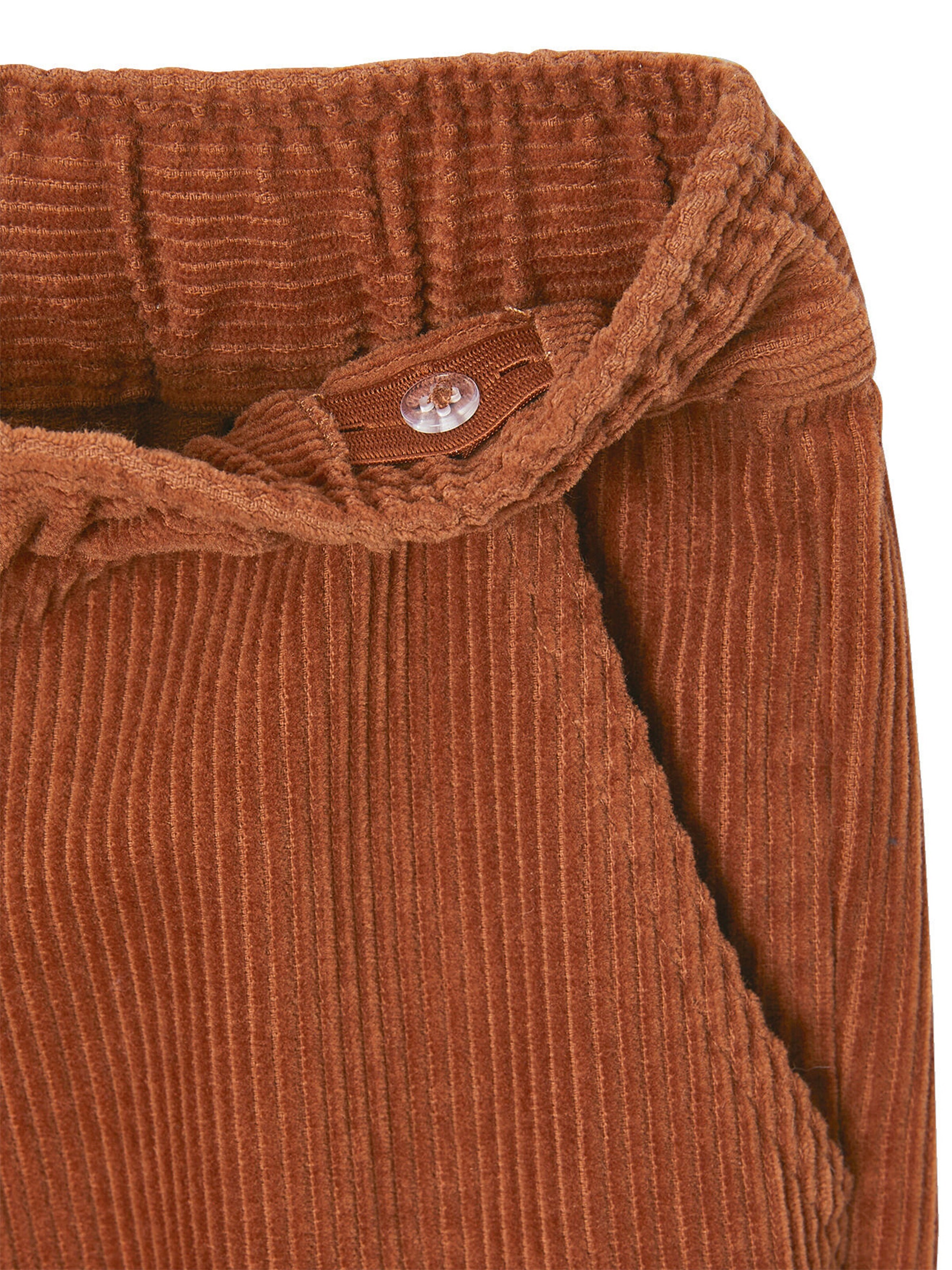 Vertbaudet Gefütterte Jungen Cargohose aus Cord braun
