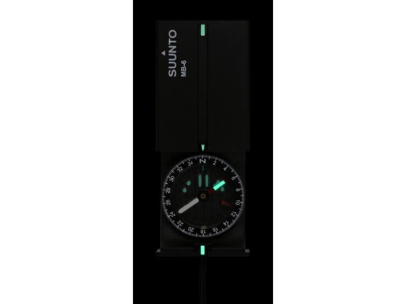SUUNTO Kompass MB-6 Normal Spiegelkompass zur präzisen Richtungsbestimmung