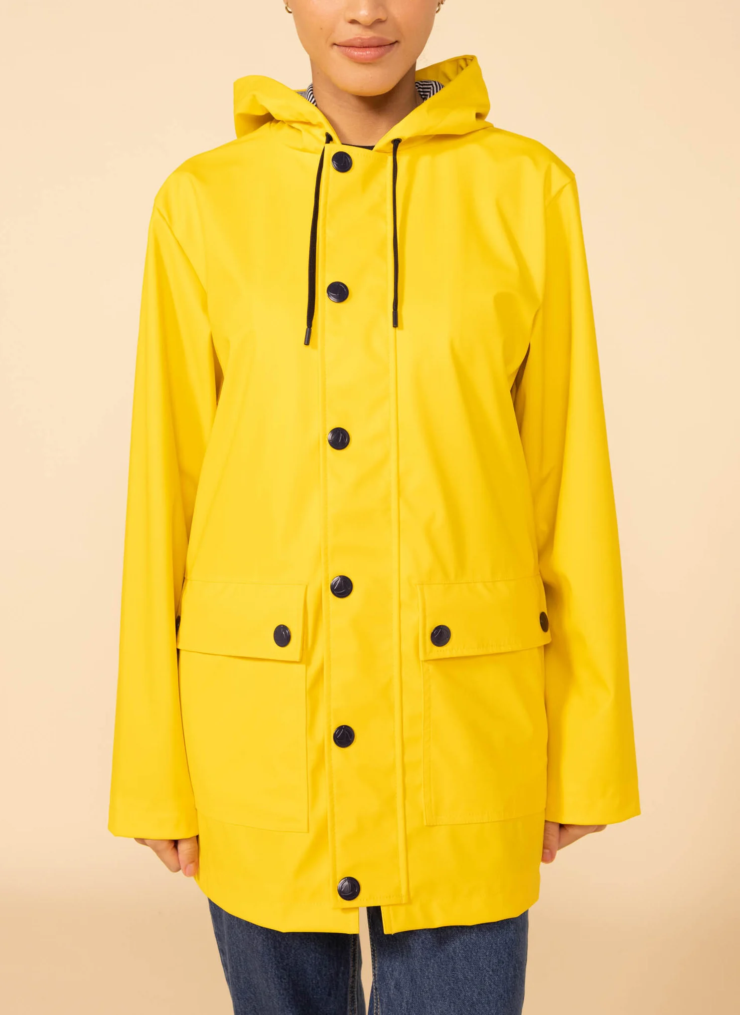 Imperméable à capuche | Jaune