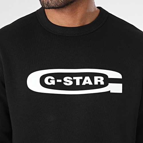 Sweat Crewneck Old School Logo D23864-C235 Noir