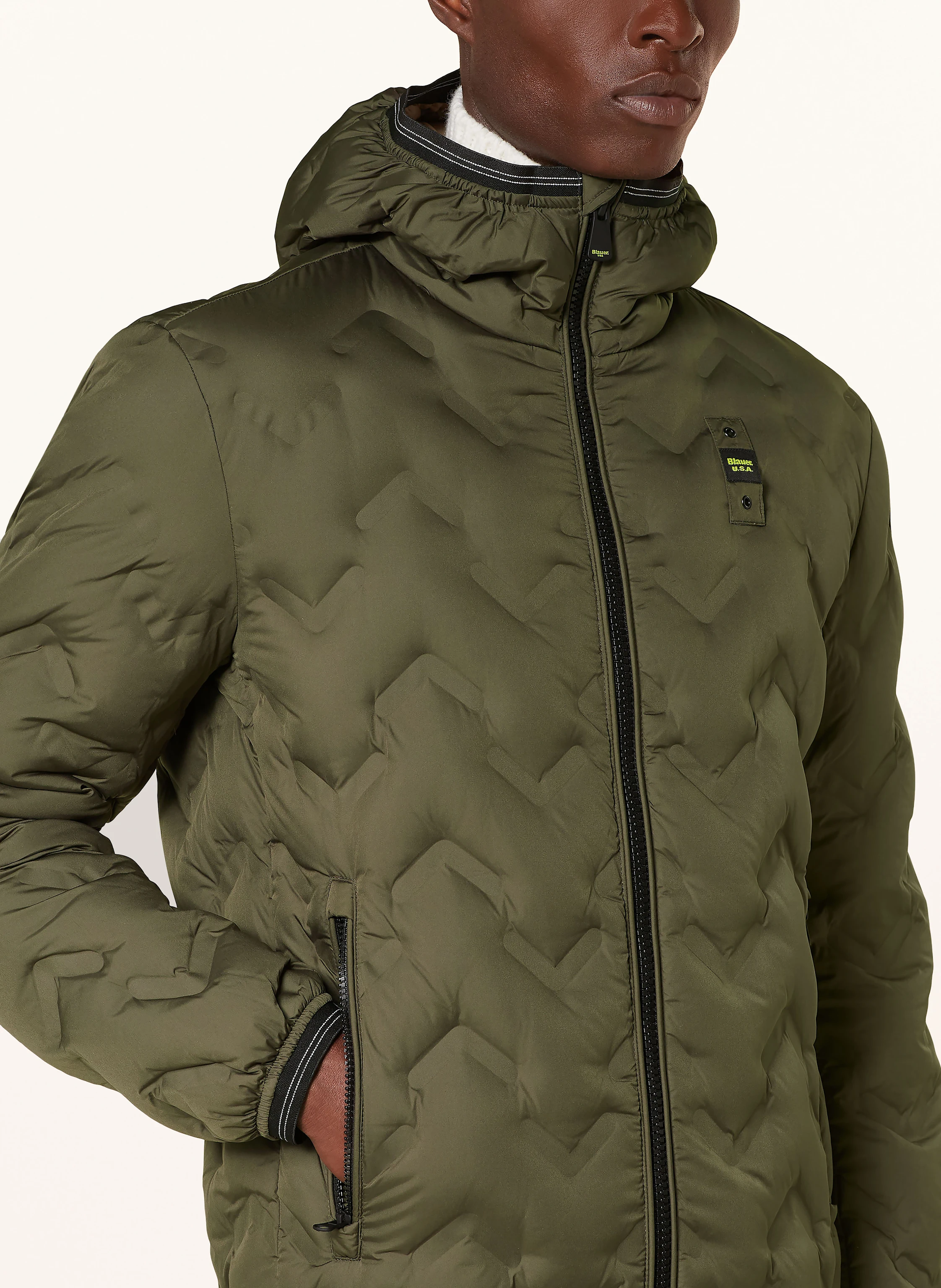 Blauer Lightweight-Daunenjacke